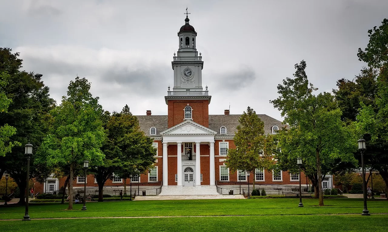 Een van de belangrijkste universiteiten ter wereld, de Johns Hopkins University in Baltimore Maryland