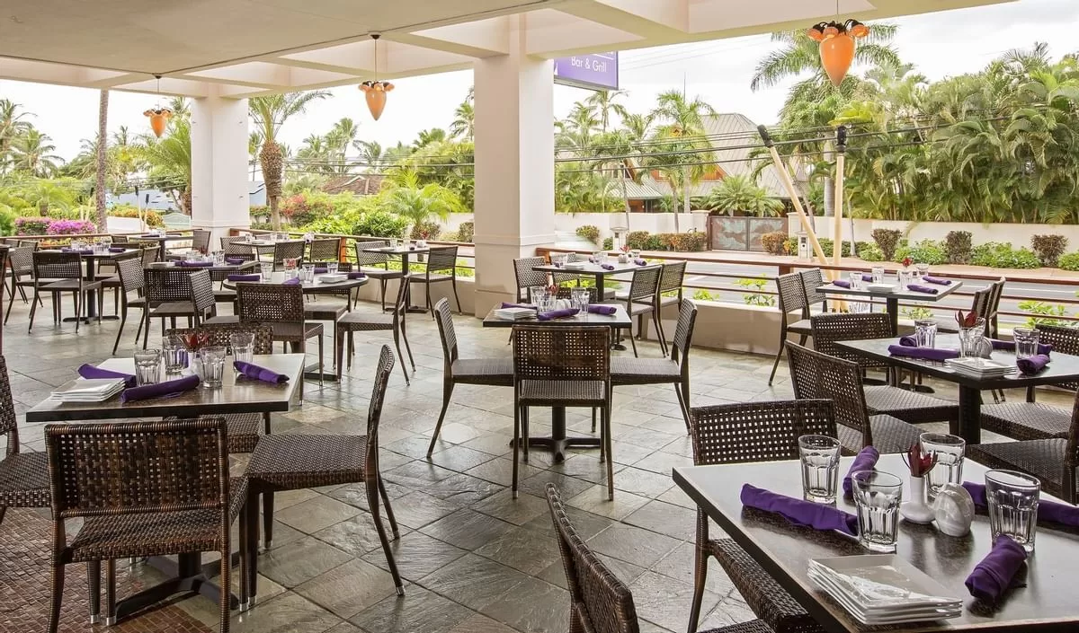 Terras bij het Hotel Maui Coast Hotel Kihei