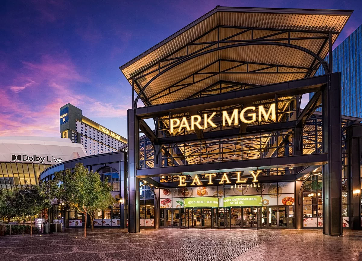 Hoofdingang van het Hotel Park MGM Las Vegas