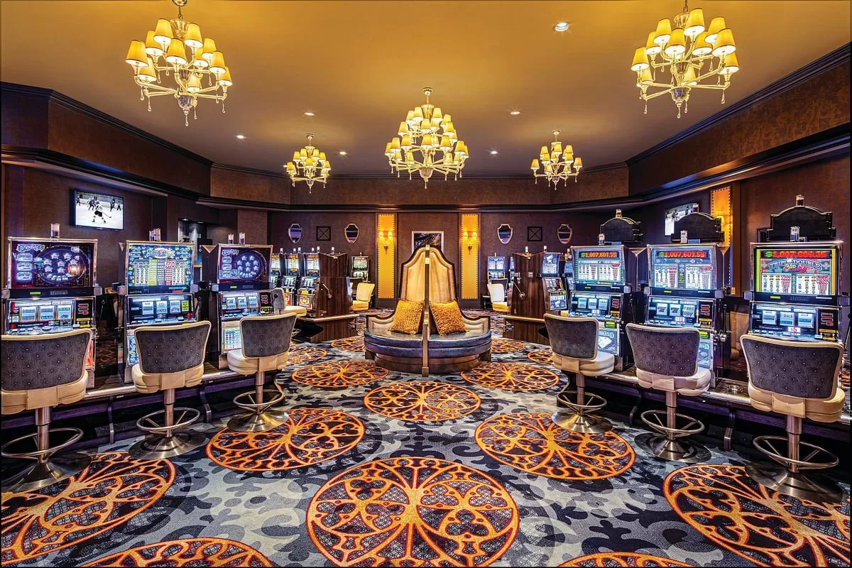 Gokkasten in het casino van het Excalibur Las Vegas
