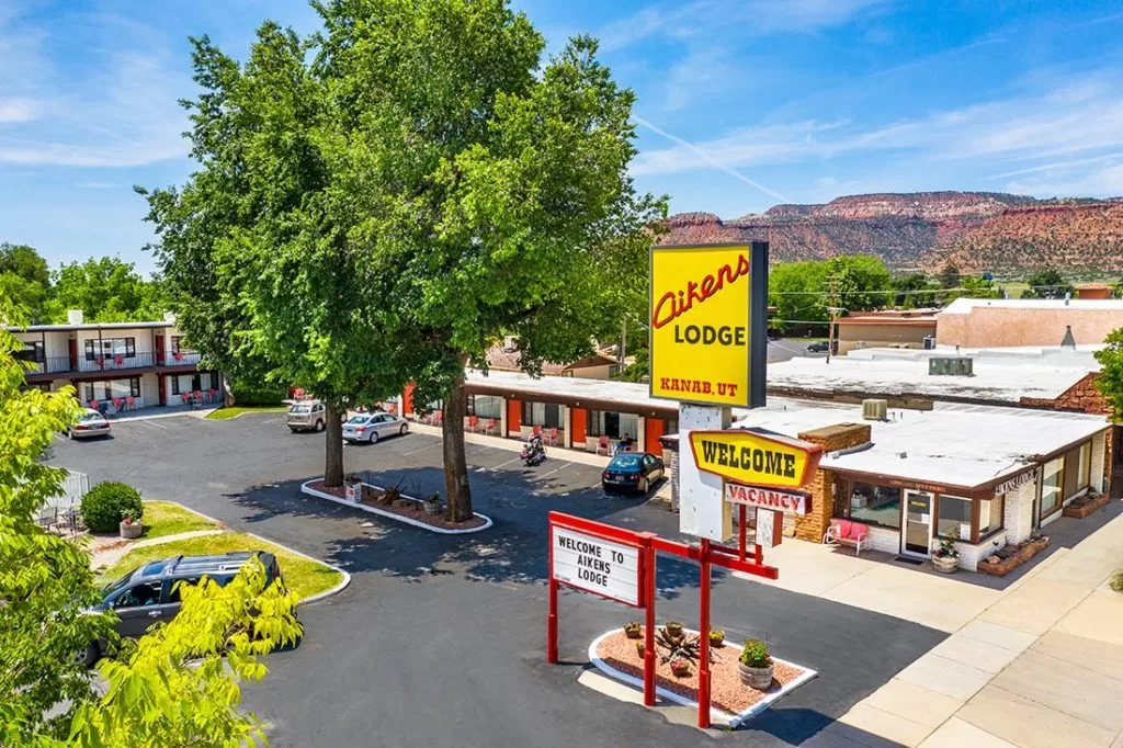Exterior van het Aikens Lodge Kanab
