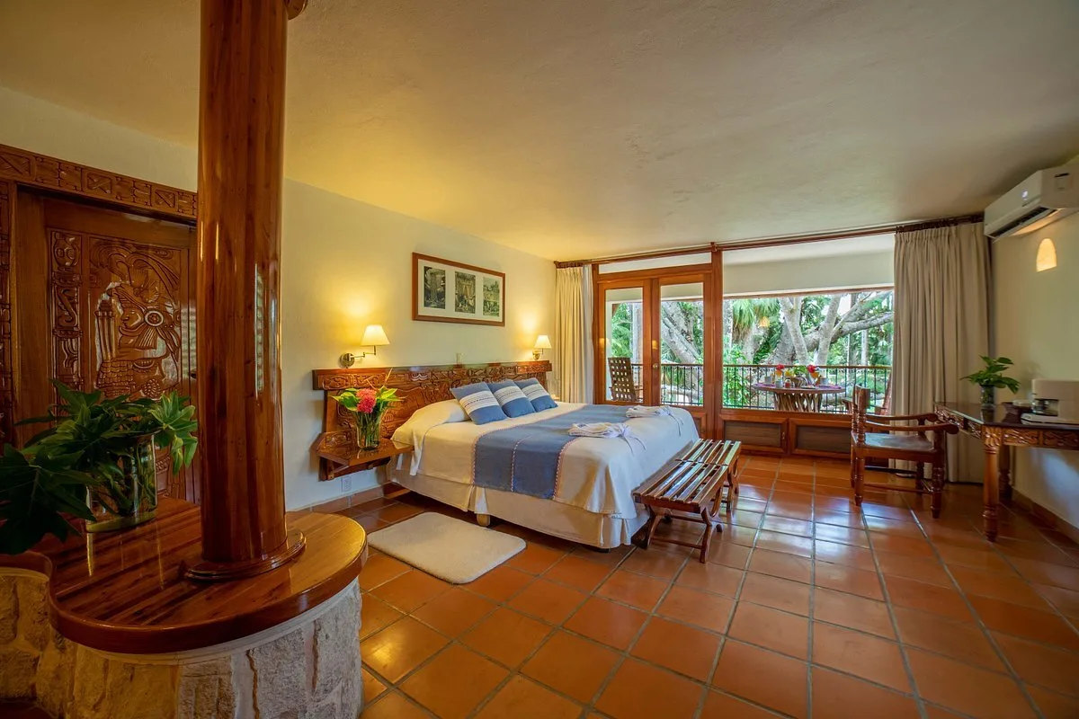 Standaardkamer met balkon in het Hotel Mayaland Hotel Chichen Itza