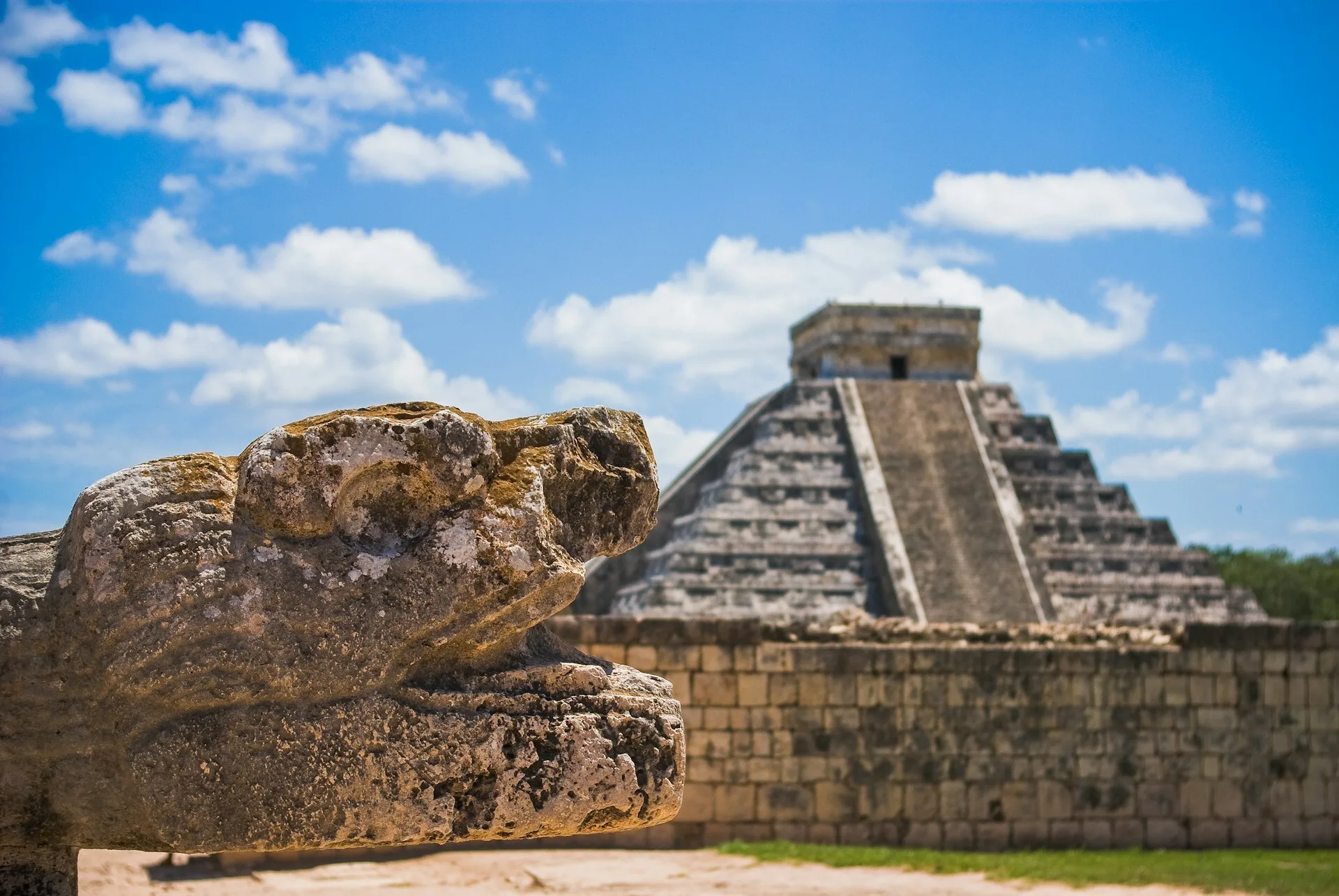 Maya ruïnes in Chichén Itzá, Mexico