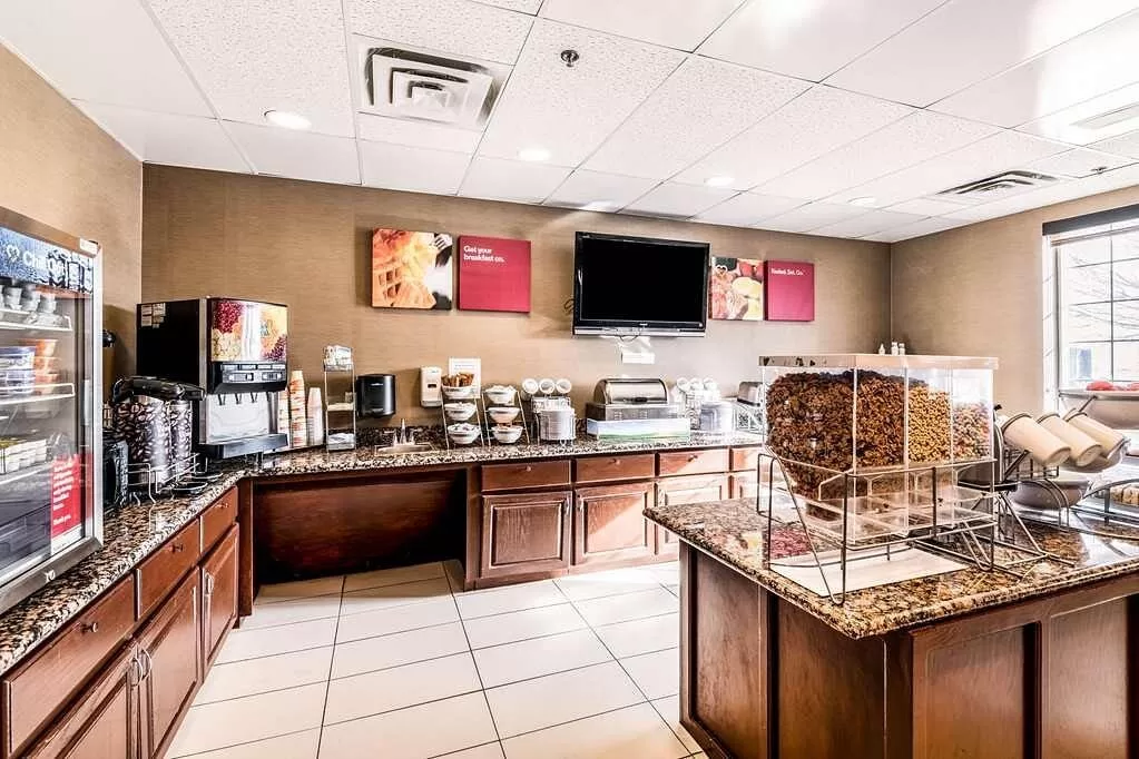 Ontbijtbuffet van het Hotel Comfort Suites Amarillo
