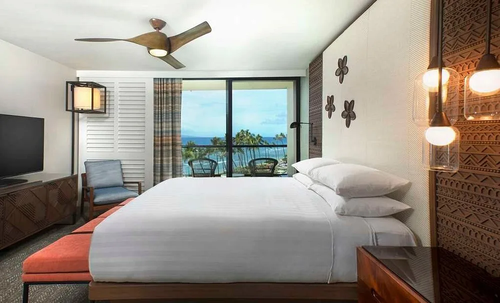 Hotelkamer met balkon en zeezicht in het Hotel Hyatt Regency Maui Resort Spa Lahaina