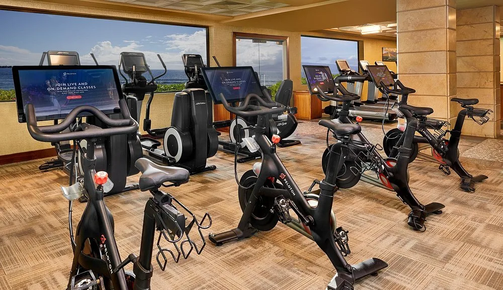 Fitnessruimte met apparaten in het Hotel Hyatt Regency Maui Resort Spa Lahaina