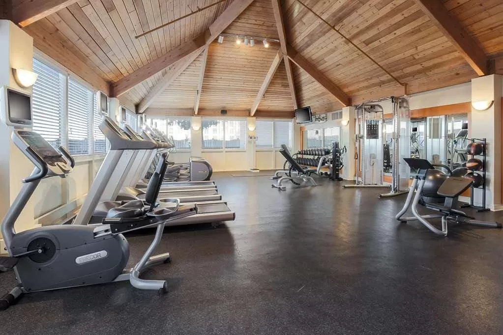 Fitnessruimte van het Hotel Hilton Garden Inn Market Center Dallas