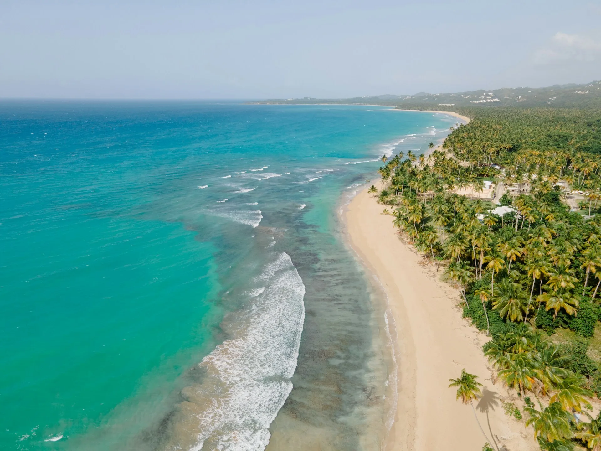 Luchtfoto strand Bahama's