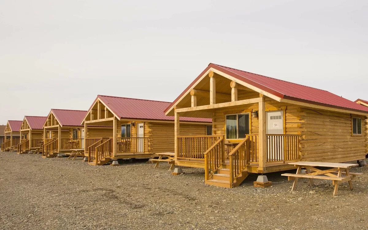 Cabins bij het Hotel Youngs Motel Tok