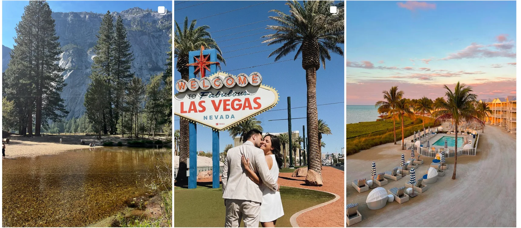 Een fotocollage van een reis door Amerika