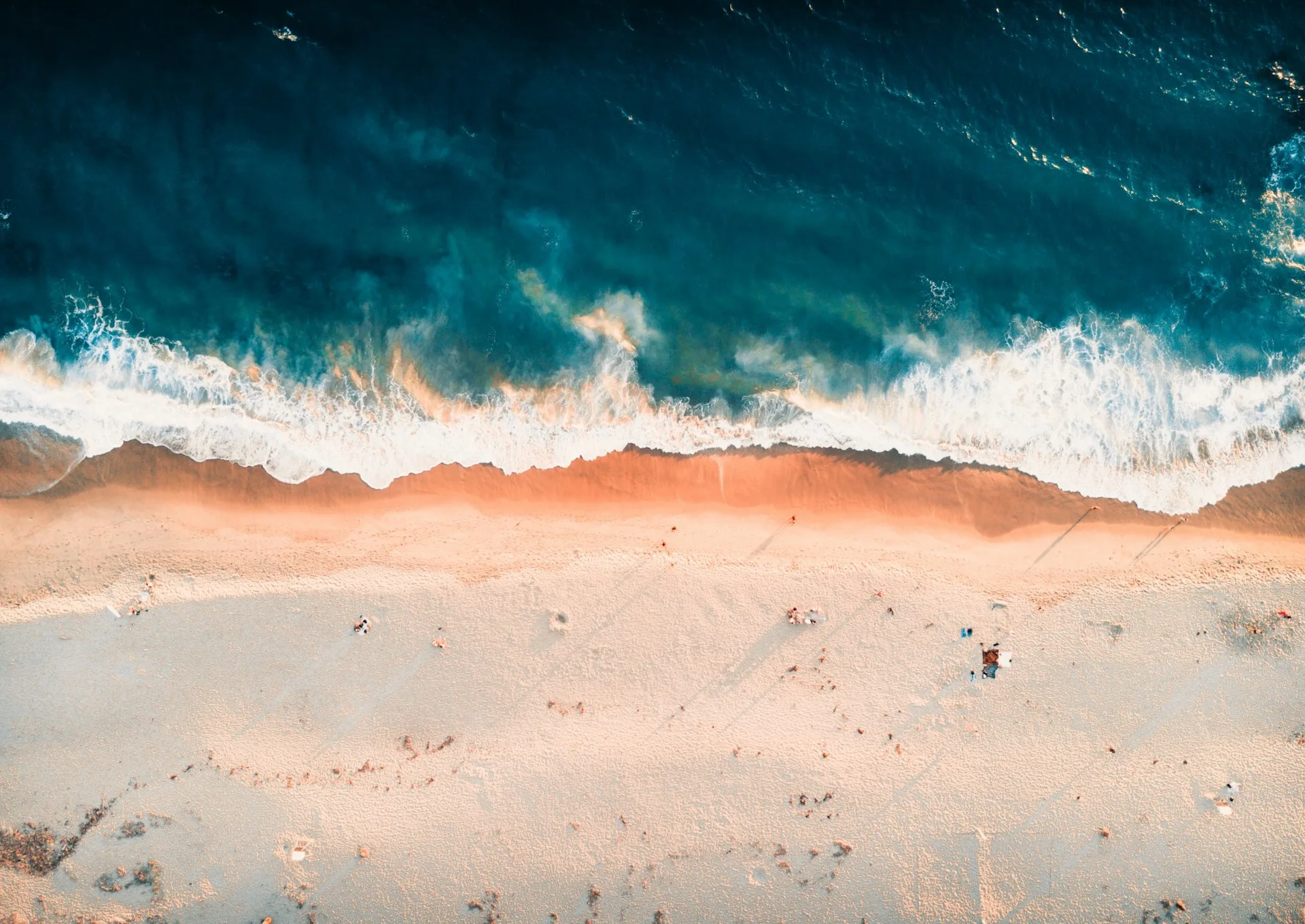 Luftaufnahme vom Strand Laguna Beach