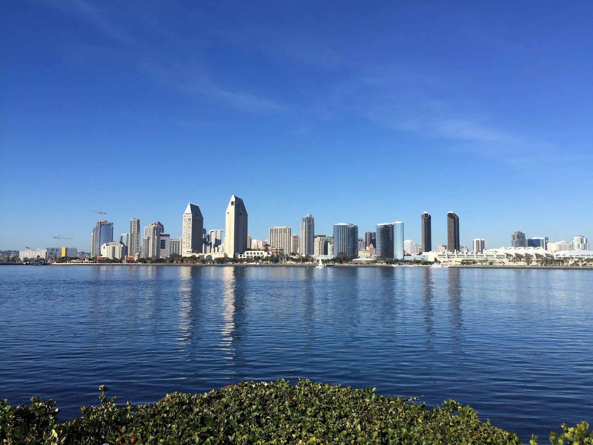 De skyline van San Diego, Californië