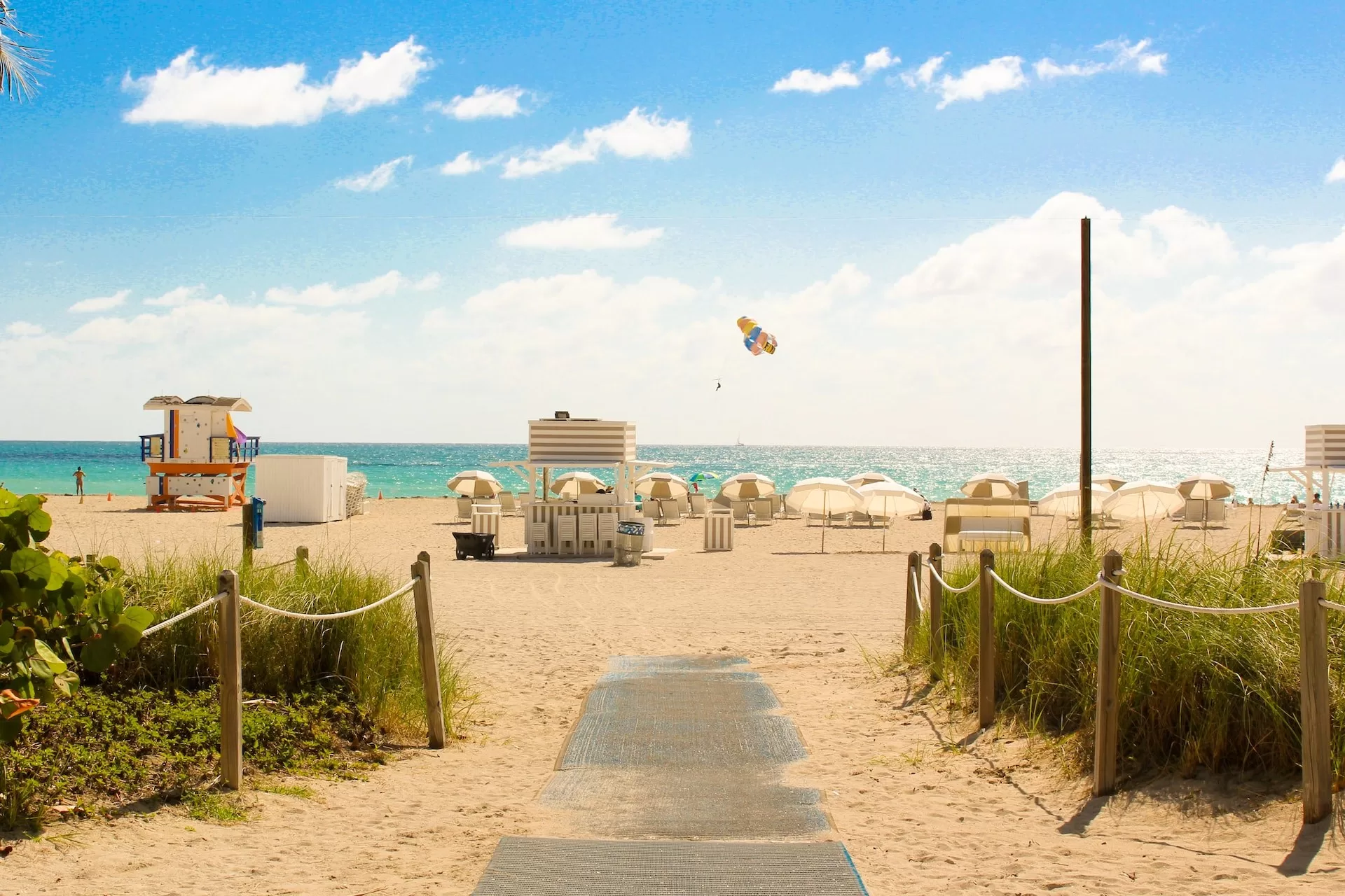 Fußweg Richtung Miami Beach