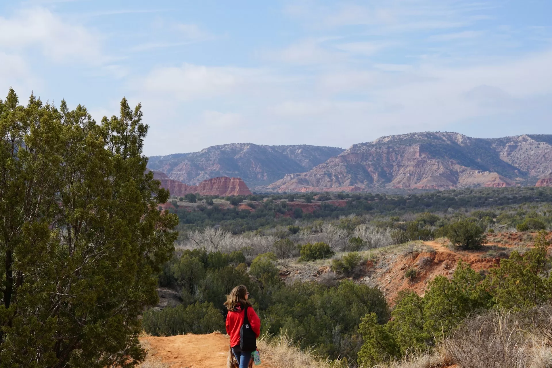 Landschap met bergen in Palo Duro Canyon State Park in Amarillo