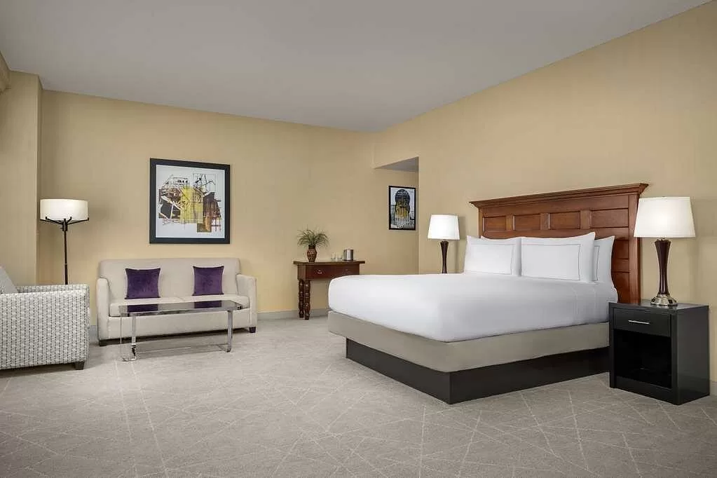 Standaardkamer in het Hotel Double Tree Chicago Airport Rosemont
