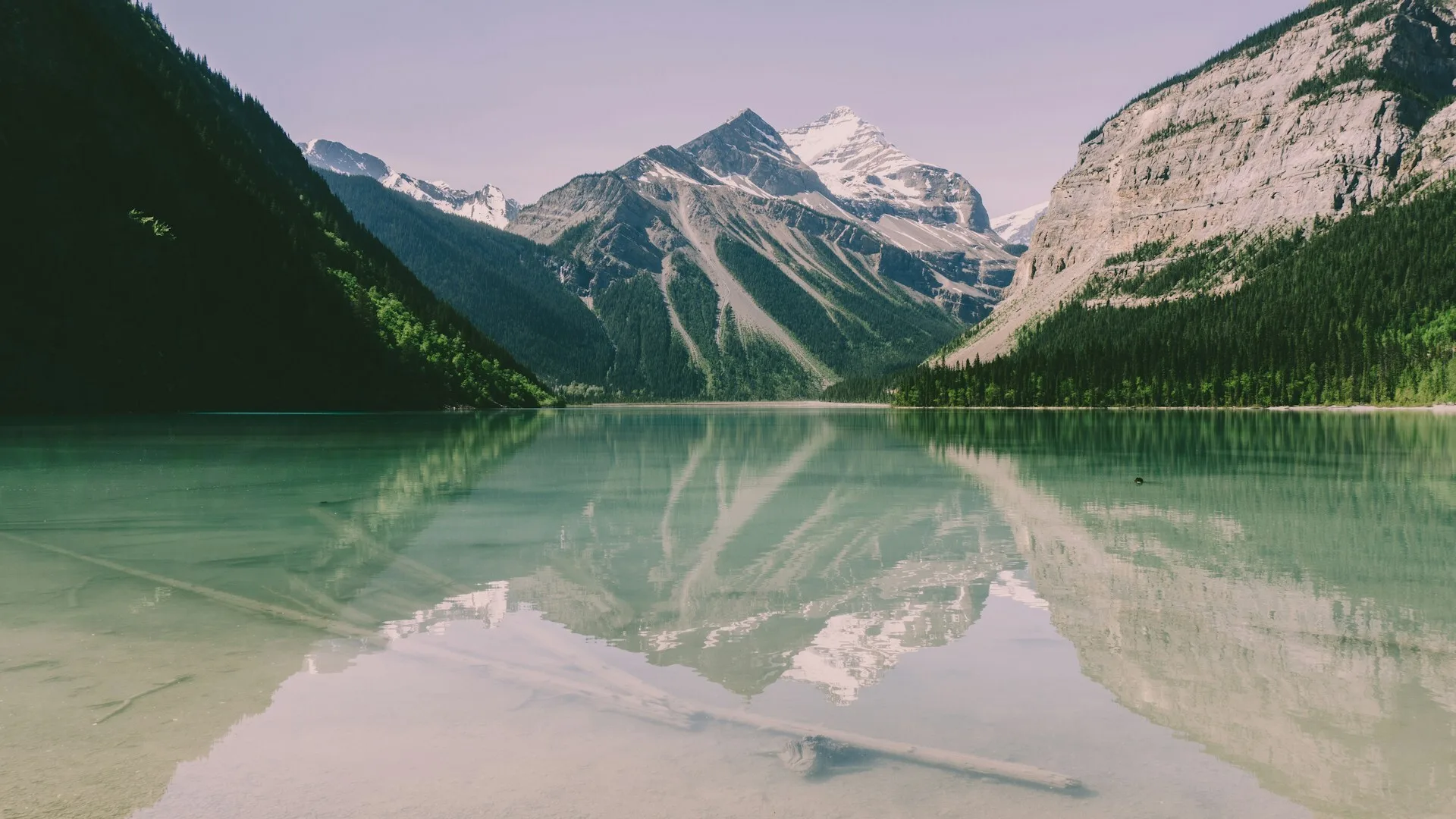 Kinney Lake in Mount Robson Provincial Park in Canada