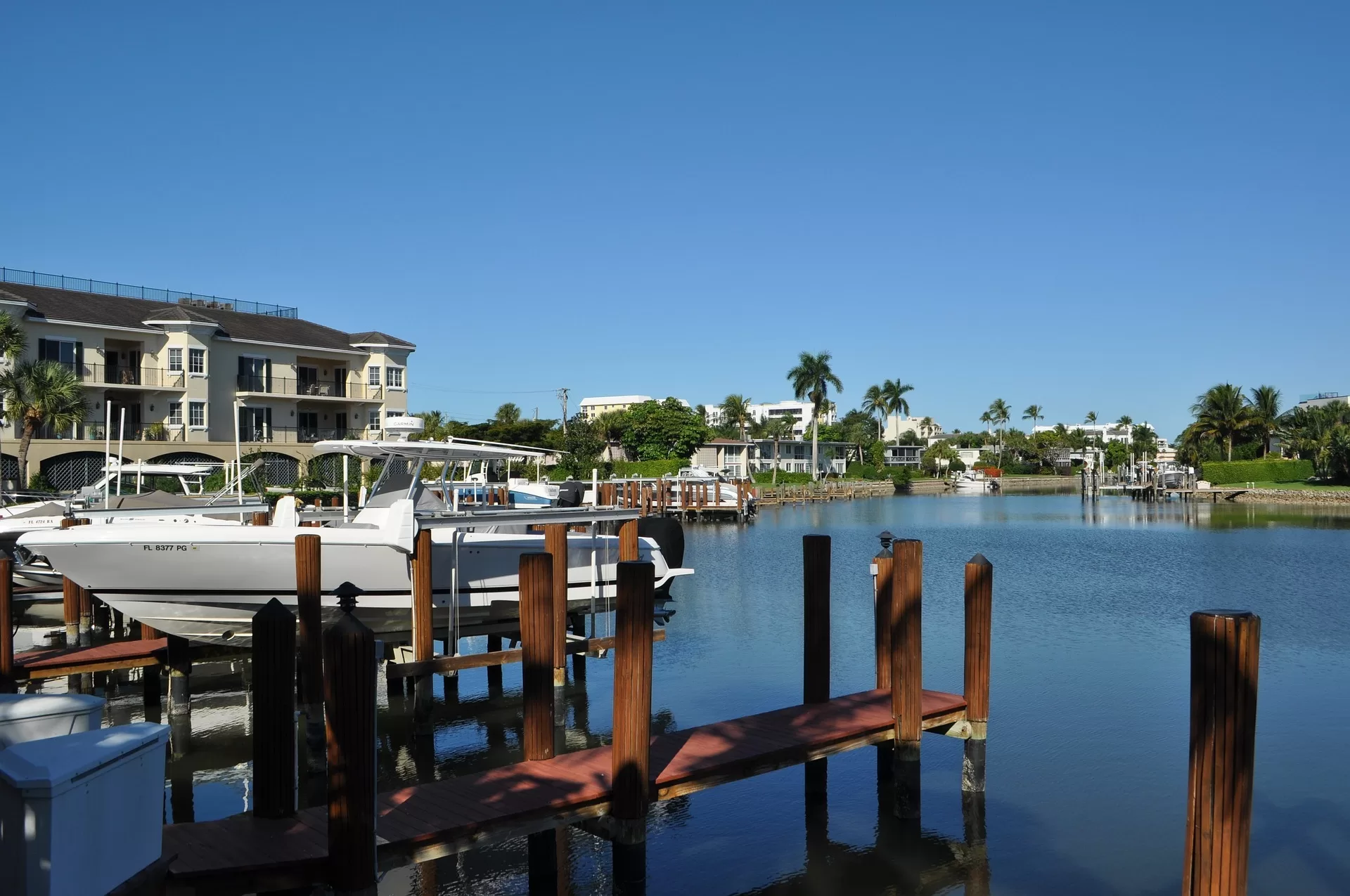 Kleine jachthaven in Naples Florida USA
