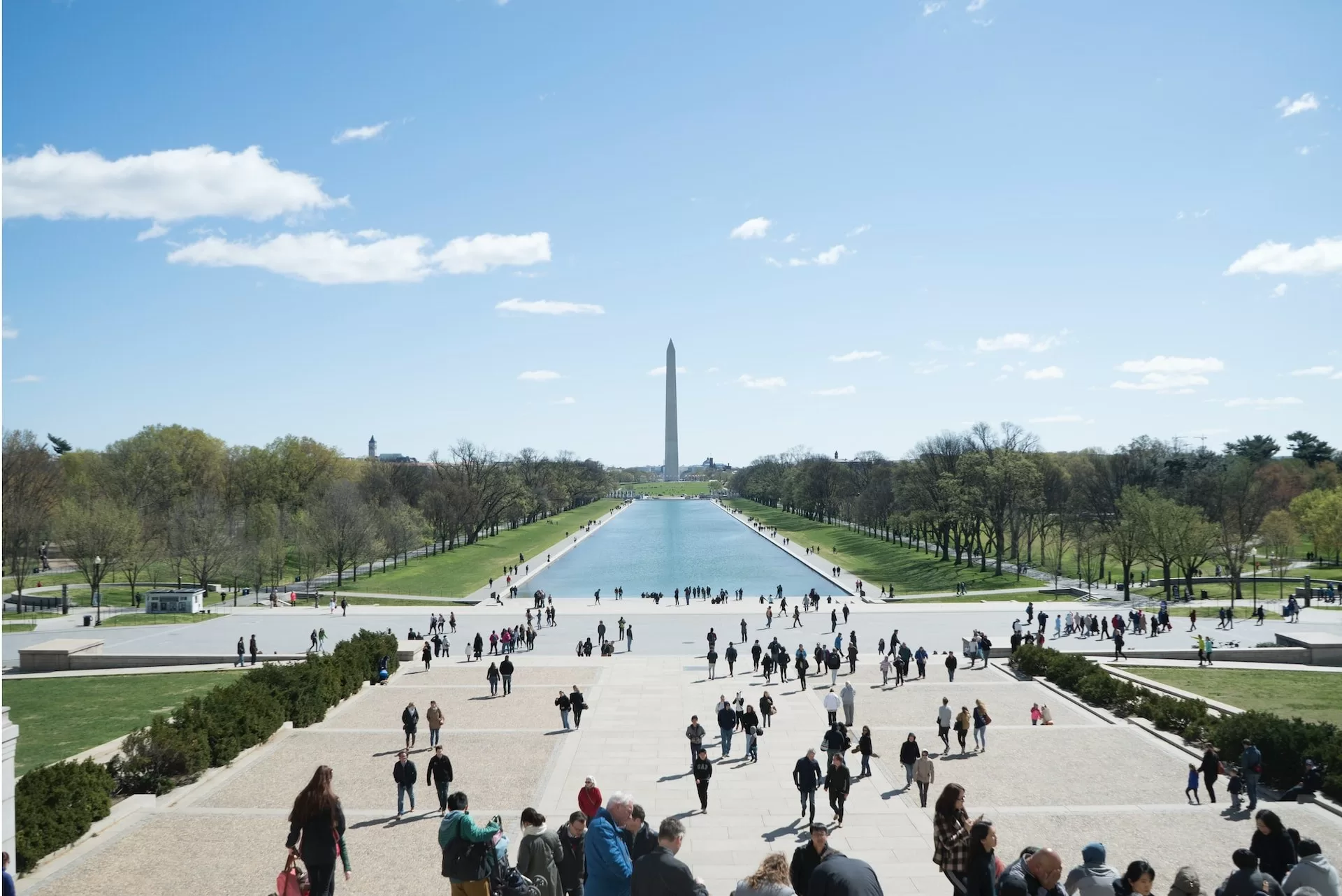 Blick über die National Mall in Washington DC