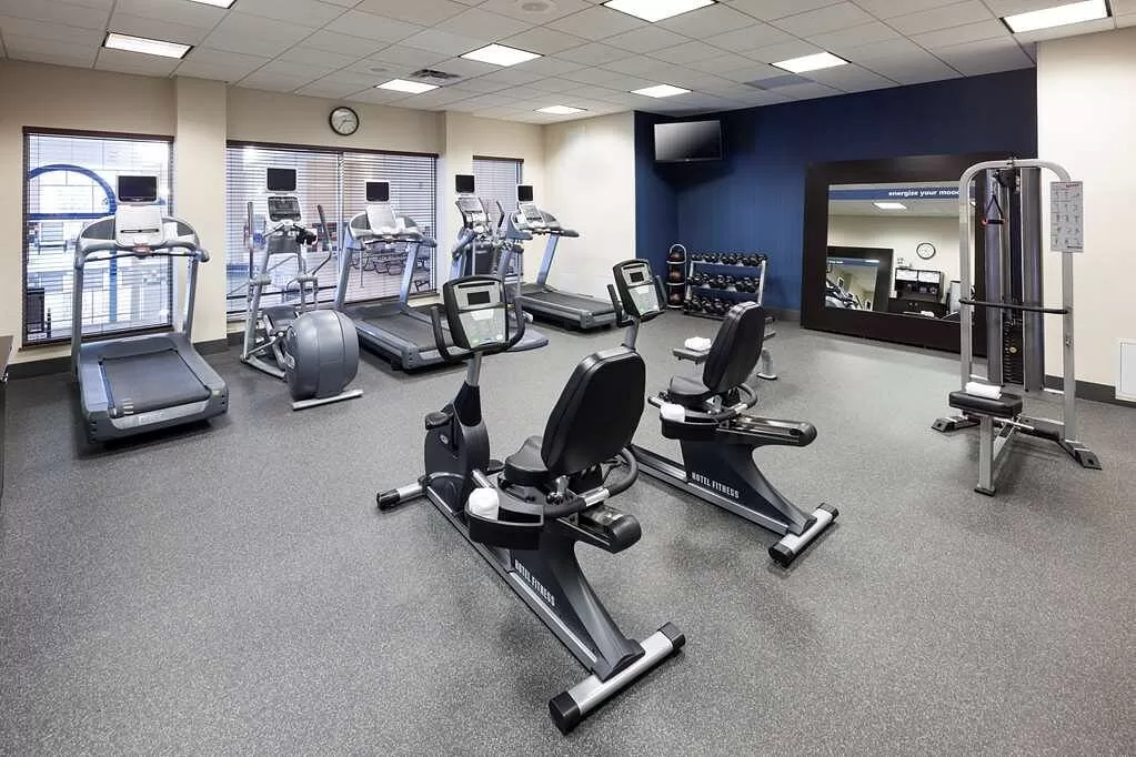 Fitnessruimte in het Hotel Hampton Inn Suites Bricktown Oklahoma City